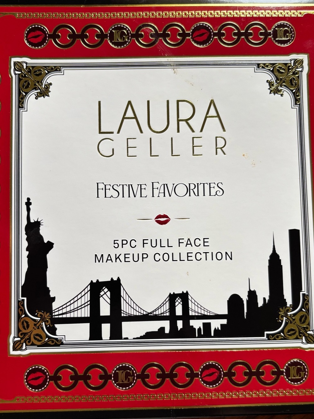 Laura Geller Festive Favorites 5pc Makeup Set in Red and Gold